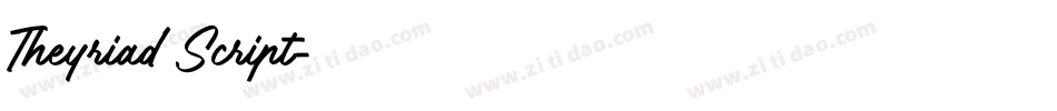 Theyriad Script字体转换